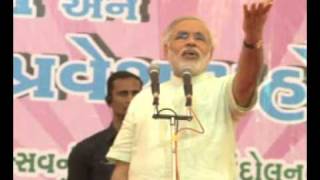 (Gujarati) Narendra Modi's motivating speech on school enrollment occasion at Jambla