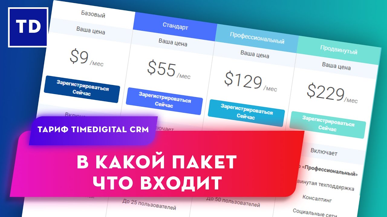Тарифы срм