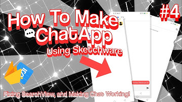 How to make ChatApp #4 - Sketchware Pro