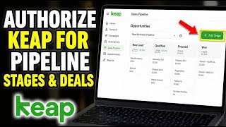 How to authorize Keap for pipeline stages and custom deals - Beginner Guide