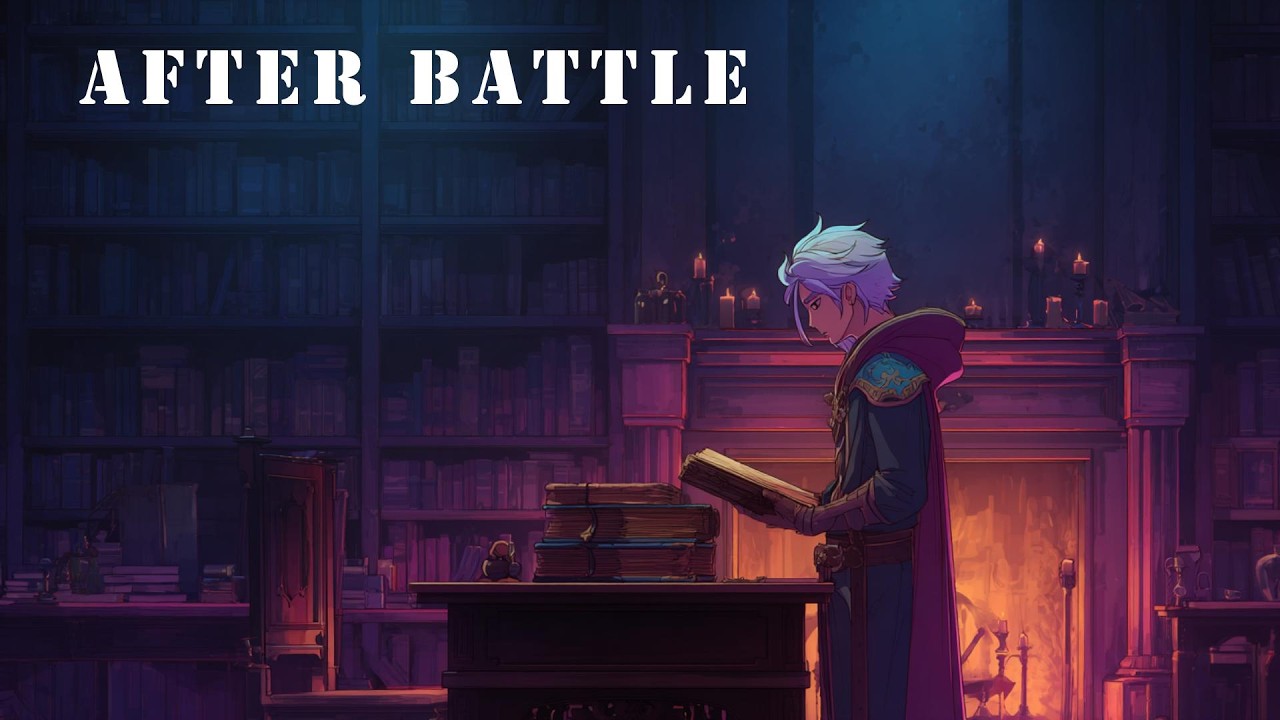 Peaceful Fantasy Study Music | Wizard – Library After War  | Cozy RPG Ambient for Focus & Relaxation