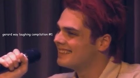 gerard way laughing #1
