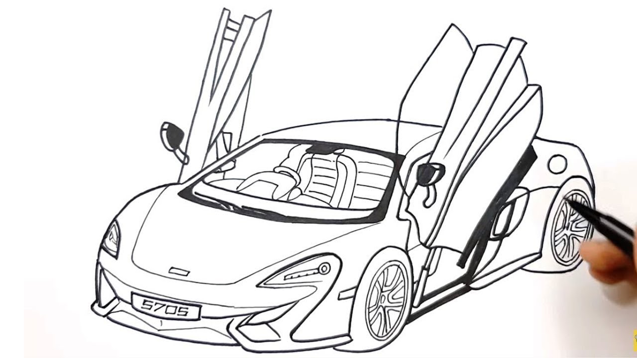 How To Draw A Car Easy - Car Drawing Easy - Sport Car Drawing 2023 - YouTube