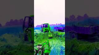 🚜🏃green JCB4x4Green Machine | Tractor SoilLoading JCB operator learning #jcb3dx#shorts