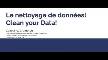 DH Toolbox: Cleaning your data (demo workshop)