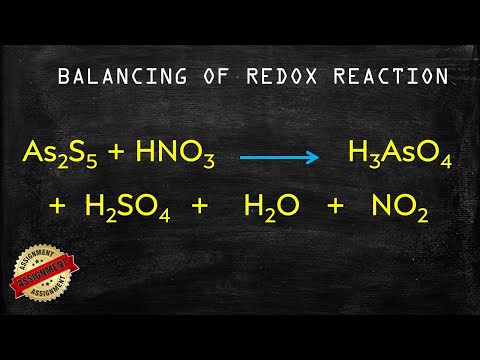 Video How to Balance RedOx Reaction by Ion - Electron Method: Arsenic pentasulfide - youtube