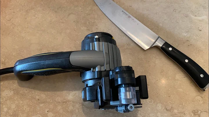 Sharpening a chefs knife with the Ken Onion Work Sharp