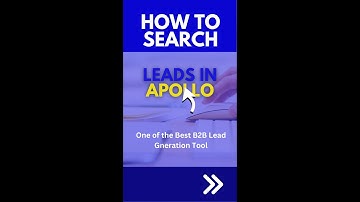 How to Search Leads and Export as CSV File in Apollo