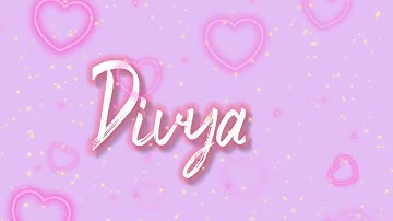 Divya name status video || name status video || tag someone || khan editor