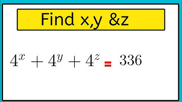 Nice Olympiad Equation to solve for x,y and Z