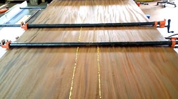 Gluing up large wood slabs how to