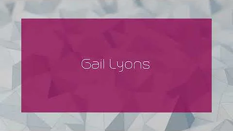 Gail Lyons - appearance