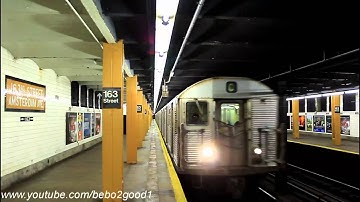 IND Subway: Brooklyn & 168th St. Bound R32 (C) Train at W. 163rd St.