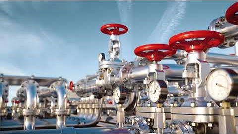 Oil and gas industrial pipelines of refinery plant or petrochemical industry. 3D Illustration