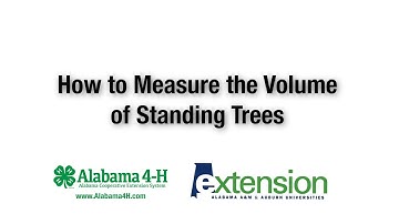 How to Estimate the Volume of Standing Trees