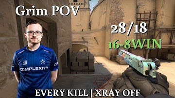 Complexity Grim 28Kills POV Playing Mirage On FACEIT! 2023 CSGO POV & Highlights
