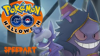 Pokémon GO Halloween EVENT 2020 | Gengar and Sableye Speed Art