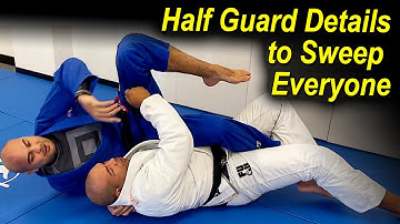 One Of The Most Important Details In The Jiu Jitsu Half Guard To Sweep Everyone by Bruno Bastos