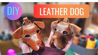 DIY Leather Dog/ Dog keychain: Step-by-Step Tutorial & Pattern
