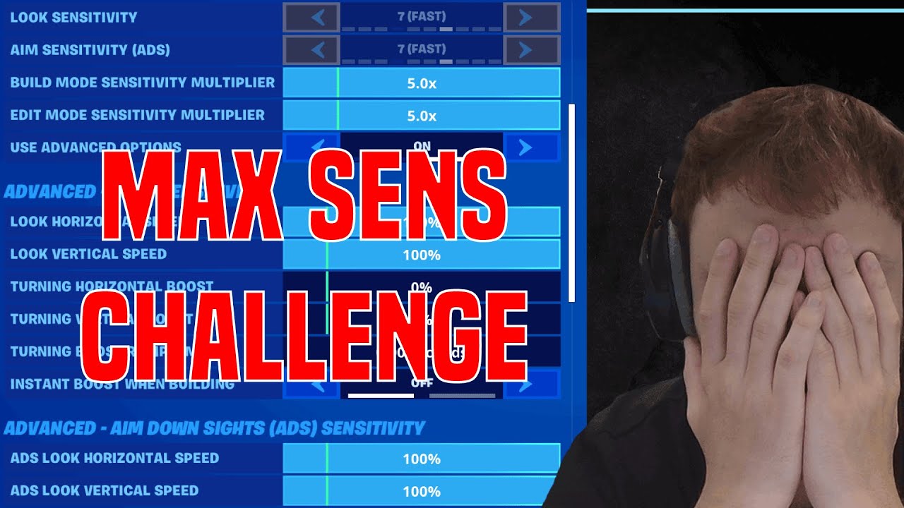 Kun je winnen met MAX SENS ??? #fortnite - YouTube