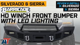 20162018 Silverado 1500 Barricade HD Winch Front Bumper with LED Lighting Review & Install