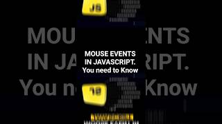 Mouse Events in JAVASCRIPT