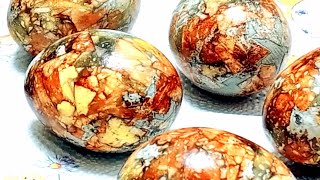 Изящные МРАМОРНЫЕ яйца на ПАСХУ 2022/ Как красиво красить ЯЙЦА на ПАСХУ натуральными красителями