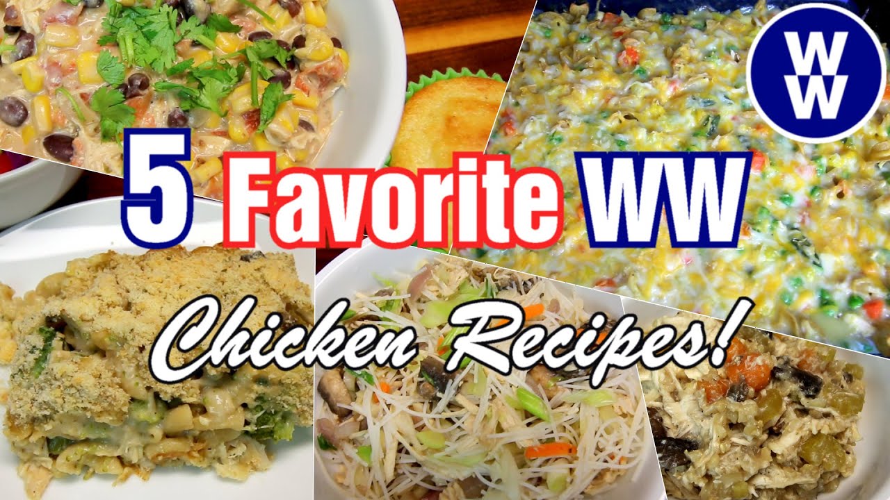 5 FAVORITE WW Chicken Recipes (Weight Watchers) BROCCOLI ...