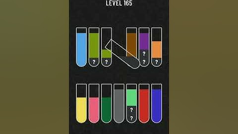 Water Sort Puzzle Level 165 | Level 165