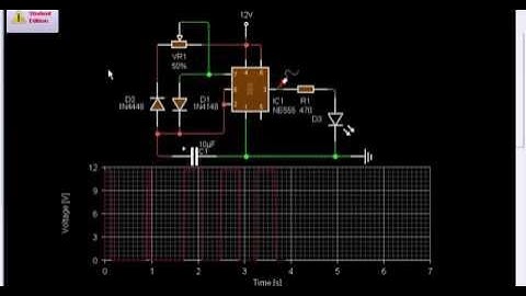 Duty cycle control NE555 TIMER (PWM)