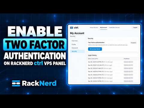 How to Enable Two-Factor Authentication on RackNerd ctrl VPS Panel