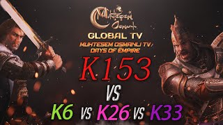[MOGTV] K153 vs K6, K26, K33  | Muhteşem Osmanlı KVK Savaşı [Days of Empire] screenshot 5