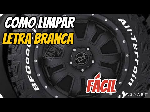 Vídeo: Você pode remover as letras brancas dos pneus?