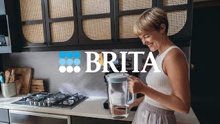 BRITA Glass Verre Cristal Water Filter Jug