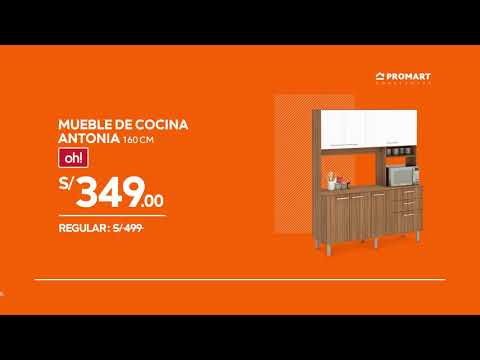 ¡Mantén todo ordenado en nuestro Mueble de cocina Antonia - 160 cm - ¡Mantén todo ordenado en nuestro Mueble de cocina Antonia - 160 cm