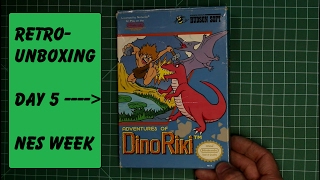 Adventures of Dino Riki NES unboxing screenshot 5
