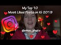 My Top 10 Most Liked Posts on Instagram for 2019!