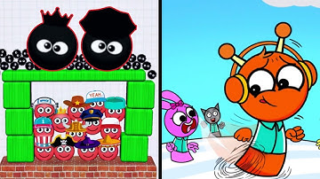 Hide Ball Vs Spranky Run 😡👿🧛🐸 Max All Levels Android iOS Gameplay Ep 973