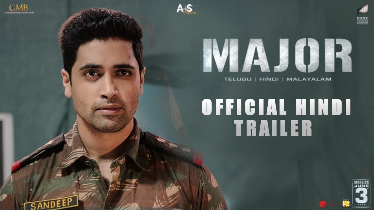 Major Hindi Trailer| Major Movie Official Trailer in Hindi| Major Hindi  Dubbed Release Date| - YouTube