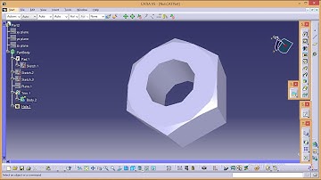 Catia Tutorials\How to design and simulate and Threaded hex screw and Nut\Hex nut UnionTrim_part 2