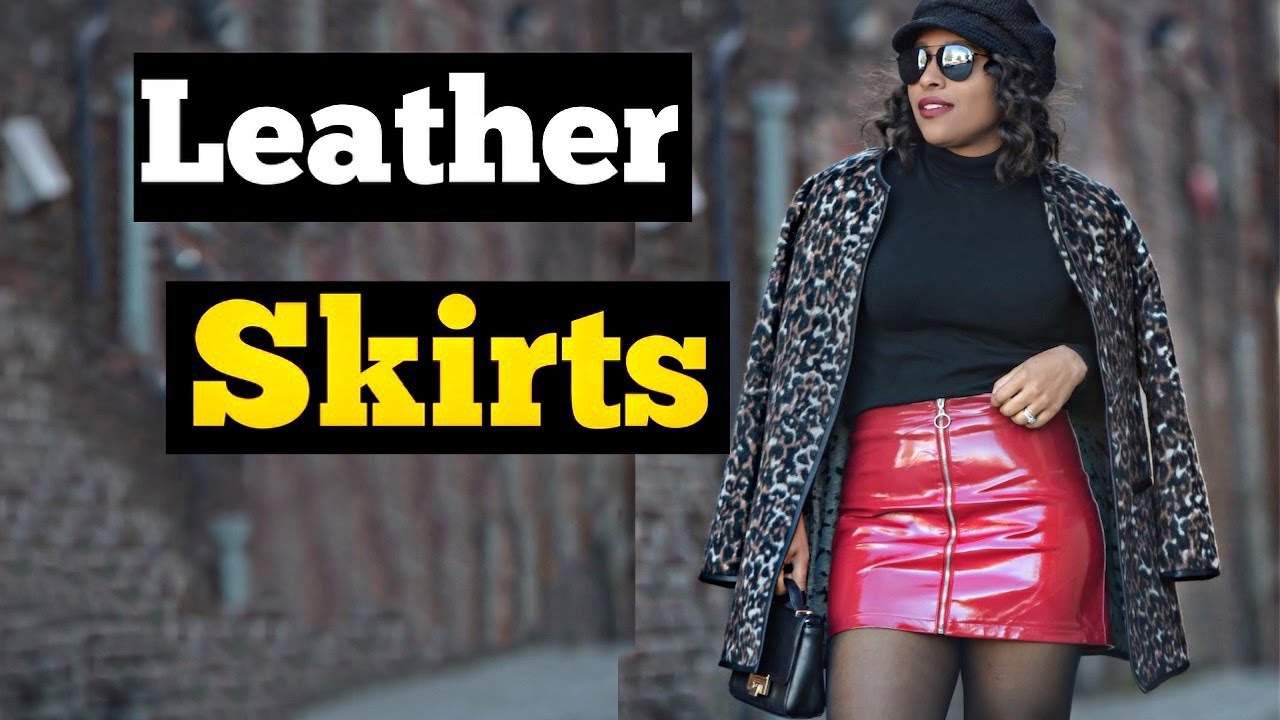 4 WAYS TO WEAR A LEATHER SKIRT