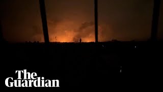 Explosions seen across Gaza night sky as Israel steps up bombardment