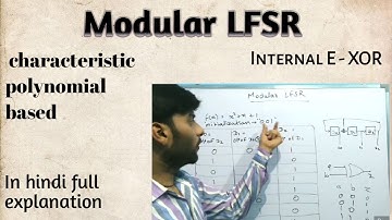 Modular LFSR | internal EXOR | type 2 LFSR | testing and diagnosis of digital system