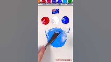 What do mixed flag colors make? #paintmixing #colormixing #satisfyingart #asmart #tappingso