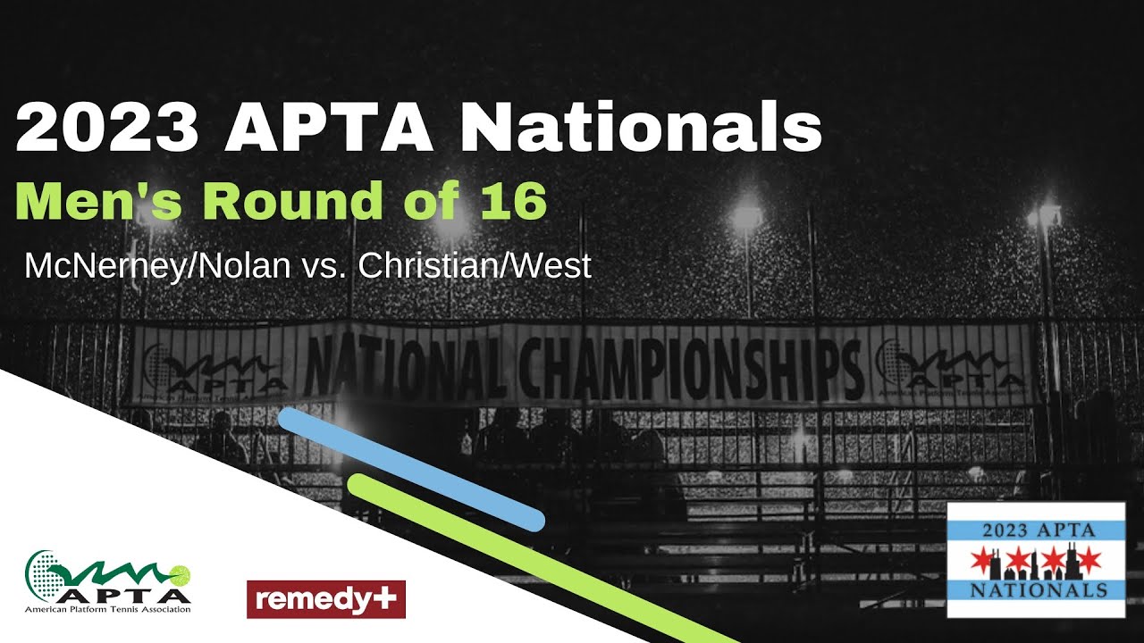 2023 APTA Nationals Men's Round of 16 (main court) YouTube