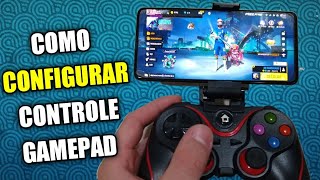 Como CONFIGURAR Controle Gamepad ( Ipega v8 ) para Jogar FREE FIRE! Passo-a-passo!!!