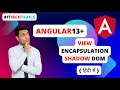 Mastering view encapsulation and shadow dom in angular  shadow dom in angular in hindi  shadow dom