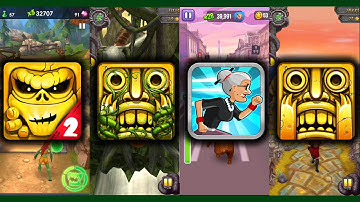 Zombie Run 2   Monster Runner Game Vs Temple Run 2 Lost Jungle Vs Angry Gran Run Vs Temple Run 2 Sky