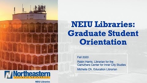 Graduate Student Library Orientation
