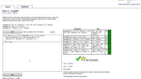 Map-1 (mapAB) Java Tutorial || Codingbat.com